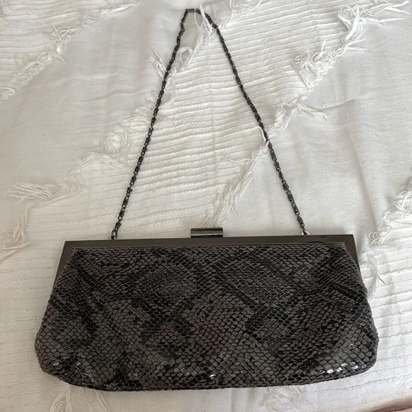 Style & Co grey snakeskin mini purse - Picture 2 of 3
